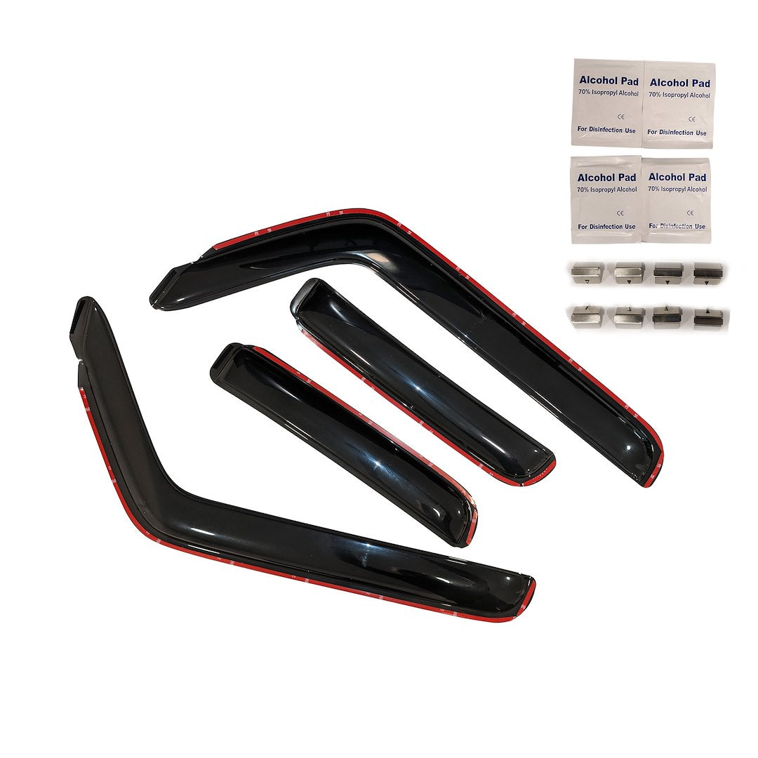 Black Horse Offroad 1494975IN Ford Crew Cab Four Smoke Window Guards - image 4