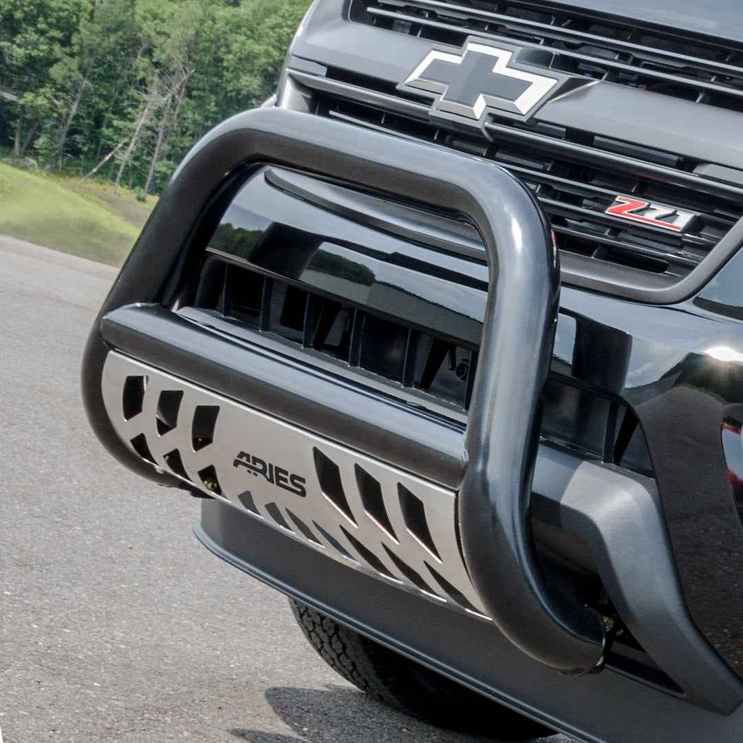 Aries B35-3007 Black 3-Inch Bull Bar With Mounting Brackets