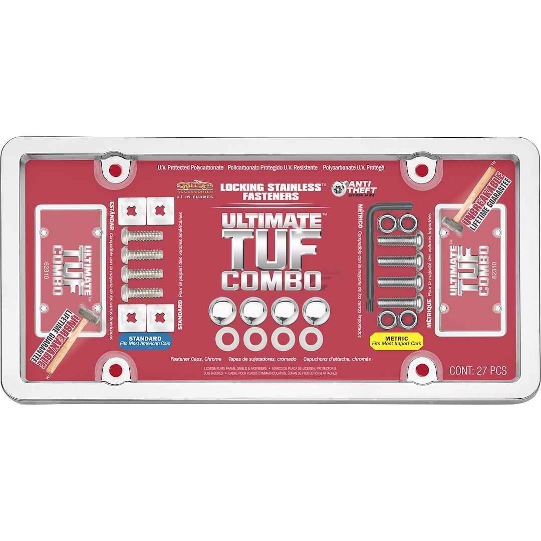 Cruiser License Plate Frame - Tuf Bubble Shield, Automotive – 62310