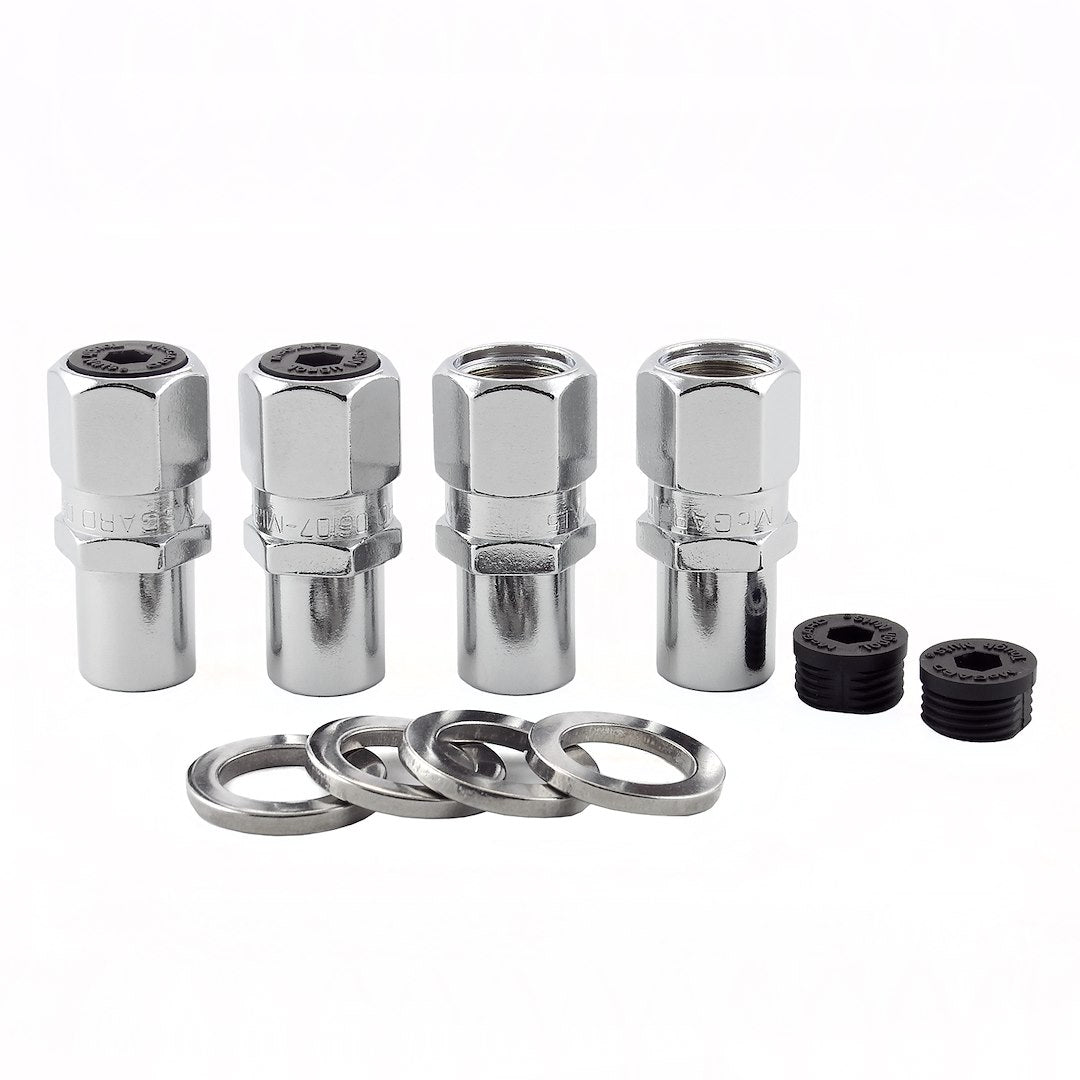 McGard 61007 Four-Piece Drag Racing Mag Wheel Lug Nut Set