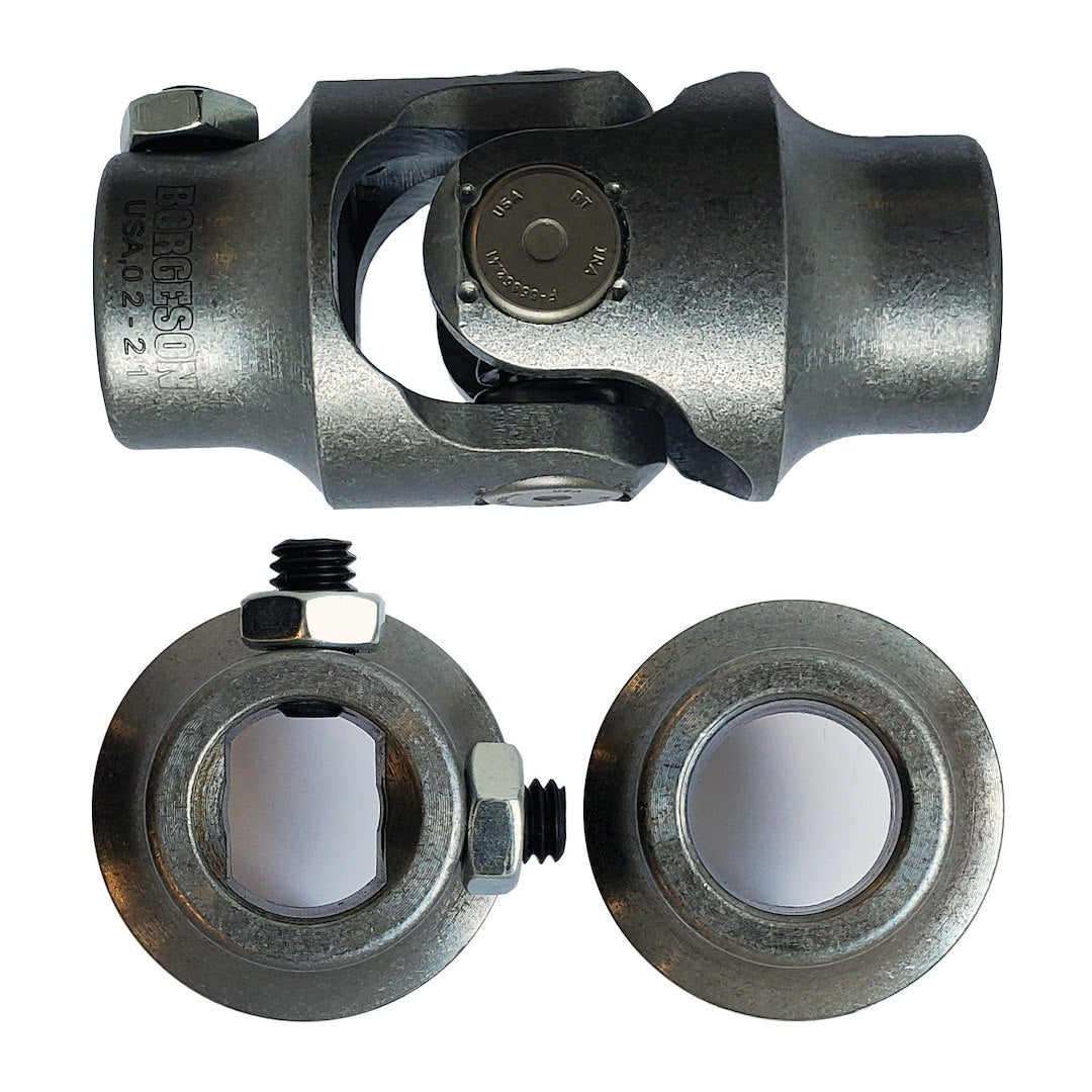 Borgeson 015064 35-Degree U-Joint, 18 mm DD to 3/4 Smooth - image 1