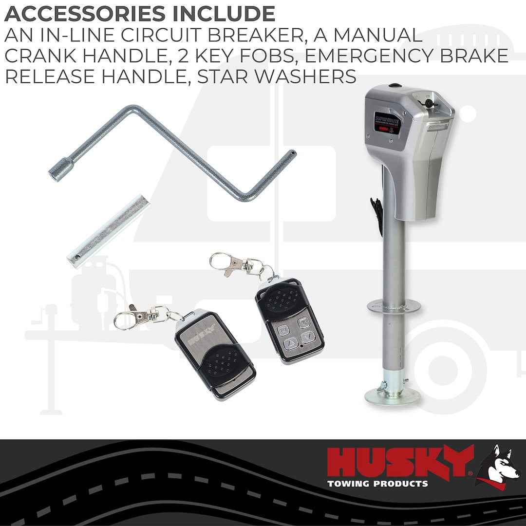 Husky Towing 82022 Super Brute Electric A-Frame Jack, 5,000 lb