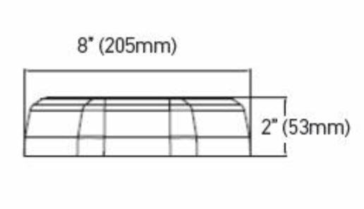 Hella H27995001 MLB 50 Amber LED Mini Warning Bar
