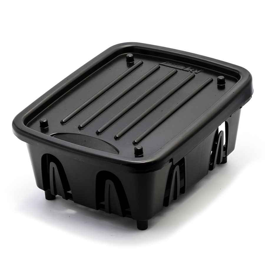 Camco 43512 11.69-Inch RV Dish Rack with Snap-On Tray