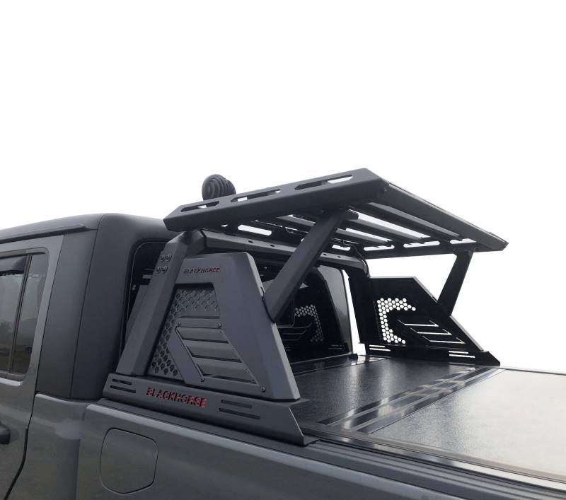 Black Horse Offroad AR2-09BA3-PLFB Armour II Gladiator Bar, Basket and Lights - image 12
