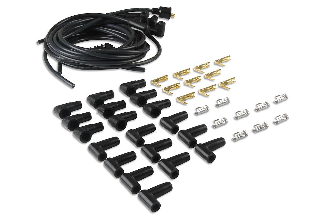 ACCEL Ignition 4041K Black 8 mm Wire Kit With 90-Degree Boots - image 3