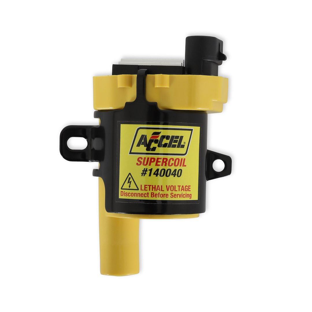 ACCEL Ignition 140040 Black/Yellow Performance Super Coil Pack - image 1