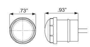 Optronics Mc10 Series 0.73 Inch LED Clearance Light (Mcl10akbp)