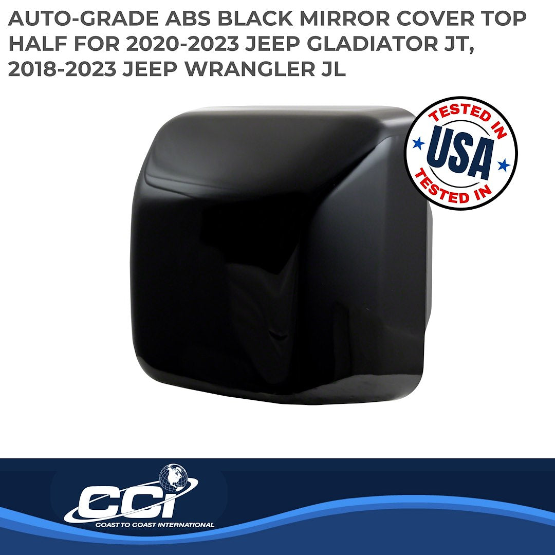 Coast To Coast MC67526RBK Wrangler Clip-On Upper Mirror Trim Set - image 2