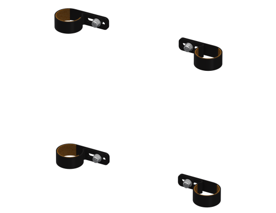 Holman 31080C Pro II/III Headache-Rack Bracket Kit