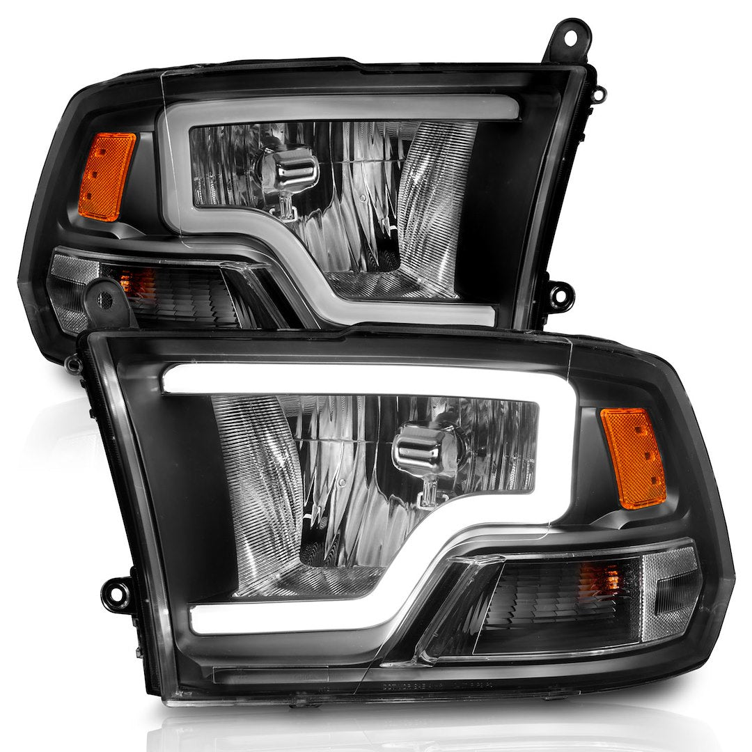 ANZO USA 111515 Crystal Headlight Pair with Signals and Light Bar - image 1