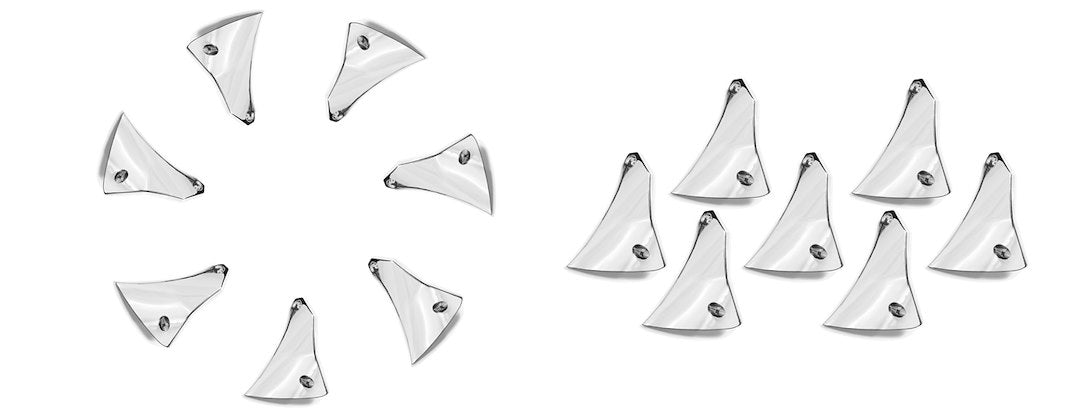 Grid Wheels 129CHINL Chrome Wheel Spoke Insert