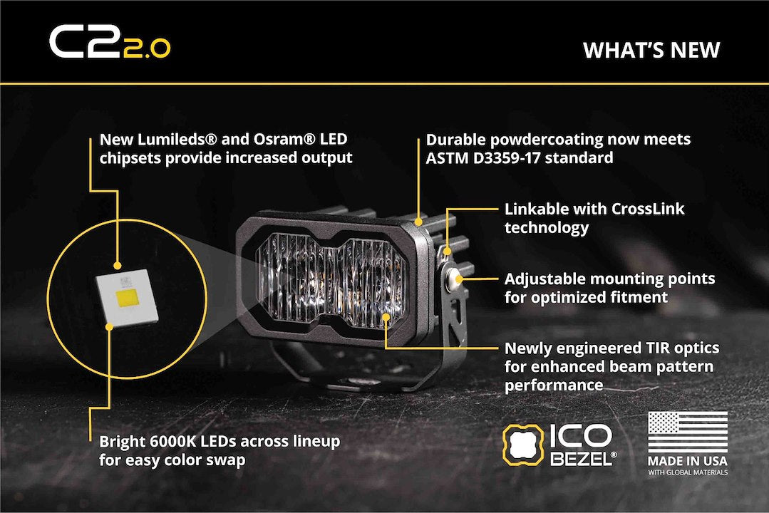Diode Dynamics DD8112P C2 2.0 Max White Pod Kit