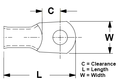Pacer Marine Tae2-56r-2 Marine Cable Termination Lug