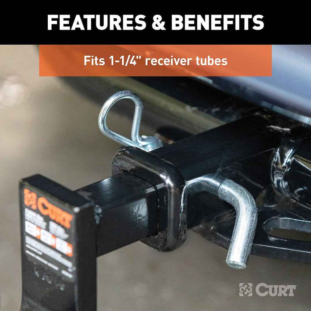 CURT 21401 1/2-Inch Hitch Pin for 1-1/4-Inch Receivers