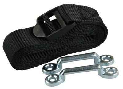 JR Products 17544 Black Polypropylene Battery/Cargo Securing Strap