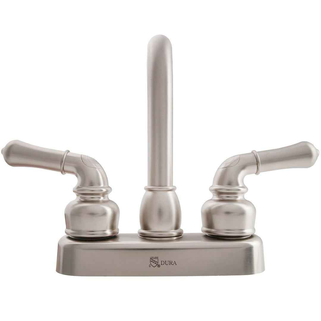 Dura Faucet High-Arc Lavatory Faucet - Satin Nickel – DF-PB150C-SN
