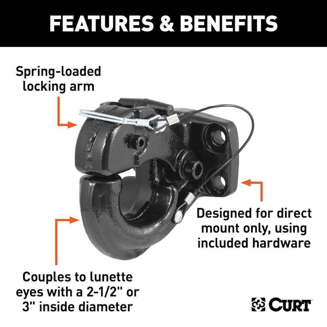 CURT Pintle Hook - 60000 lb – 48231