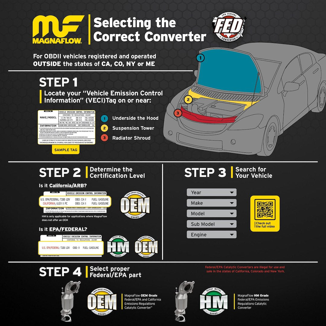 MagnaFlow 49935 OEM Grade OBDII Catalytic Converter