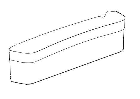 Norcold 50703 Fridge N3150 Upper Door Bin, White Shelf – image 1