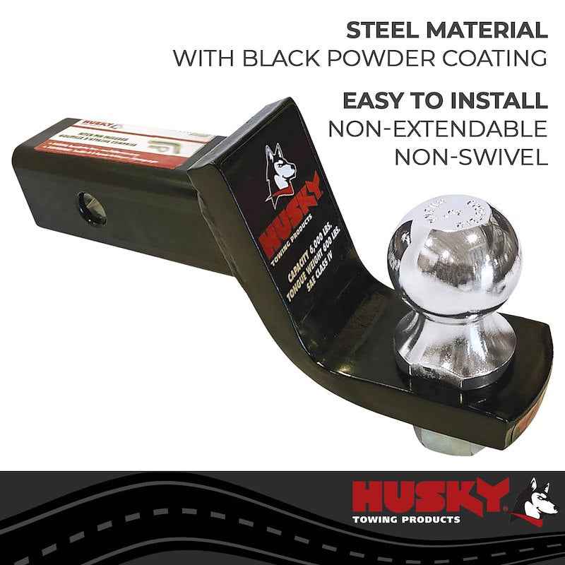 Husky Towing 31367 Husky Trailer Hitch Ball Mount, Class III/IV, 2" Receiver, 2" Ball – image 4