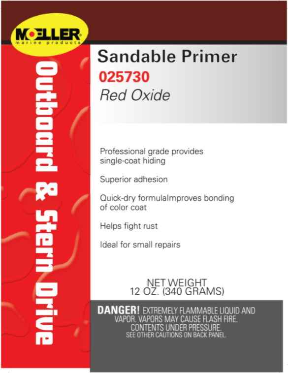 Moeller 025730 Red Sandable Self-Etching Primer, 12-Ounce