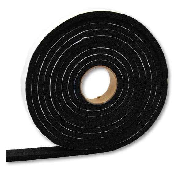 AP Products 0185163810 Black Cap Tape Weatherstrip, 10 ft