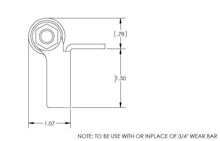 BAL RV 854303 Accu-Slide Roller, 3/4-Inch ID