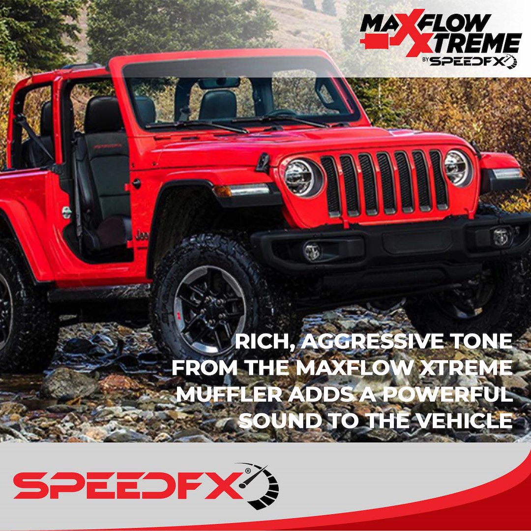 SpeedFX 50600 MaxFlow Xtreme Jeep JK Exhaust System