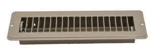 AP Products 13641 Brown Metal Floor Register with Damper
