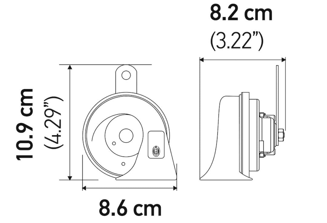 Hella 011225831 Trumpet Horn Assembly Kit
