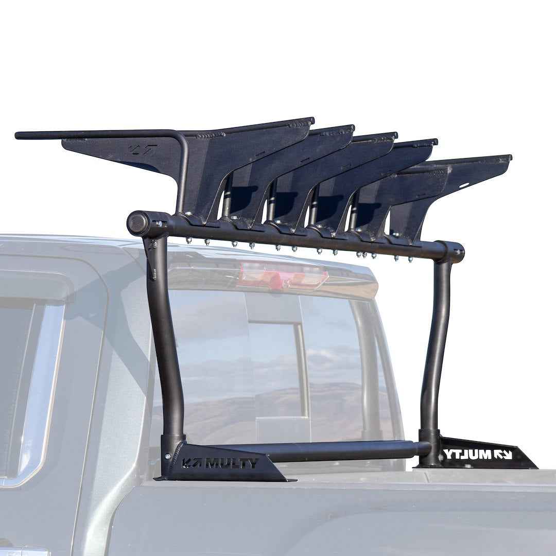 Multy Rack MR2366 Black Aluminum Two-Bike Bed Carrier