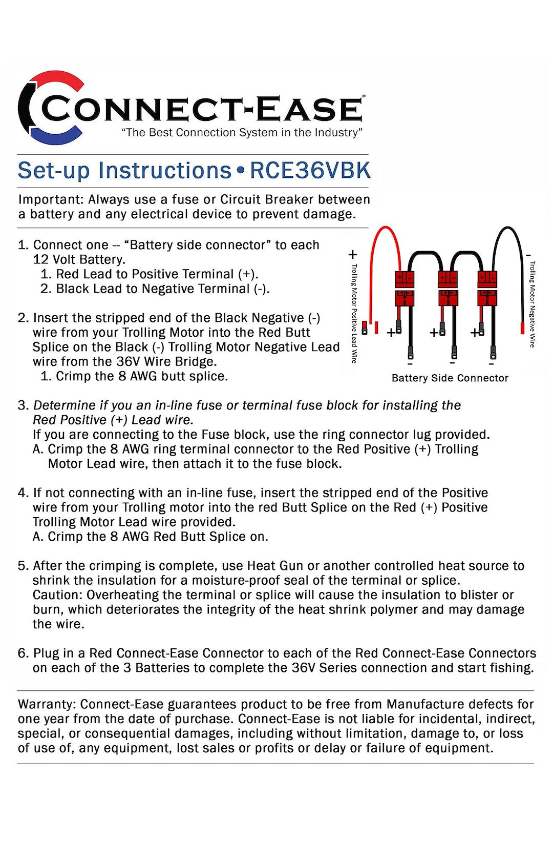 Connect-Ease RCE36VBK 36V Standard Series Motor Connection Kit - image 4