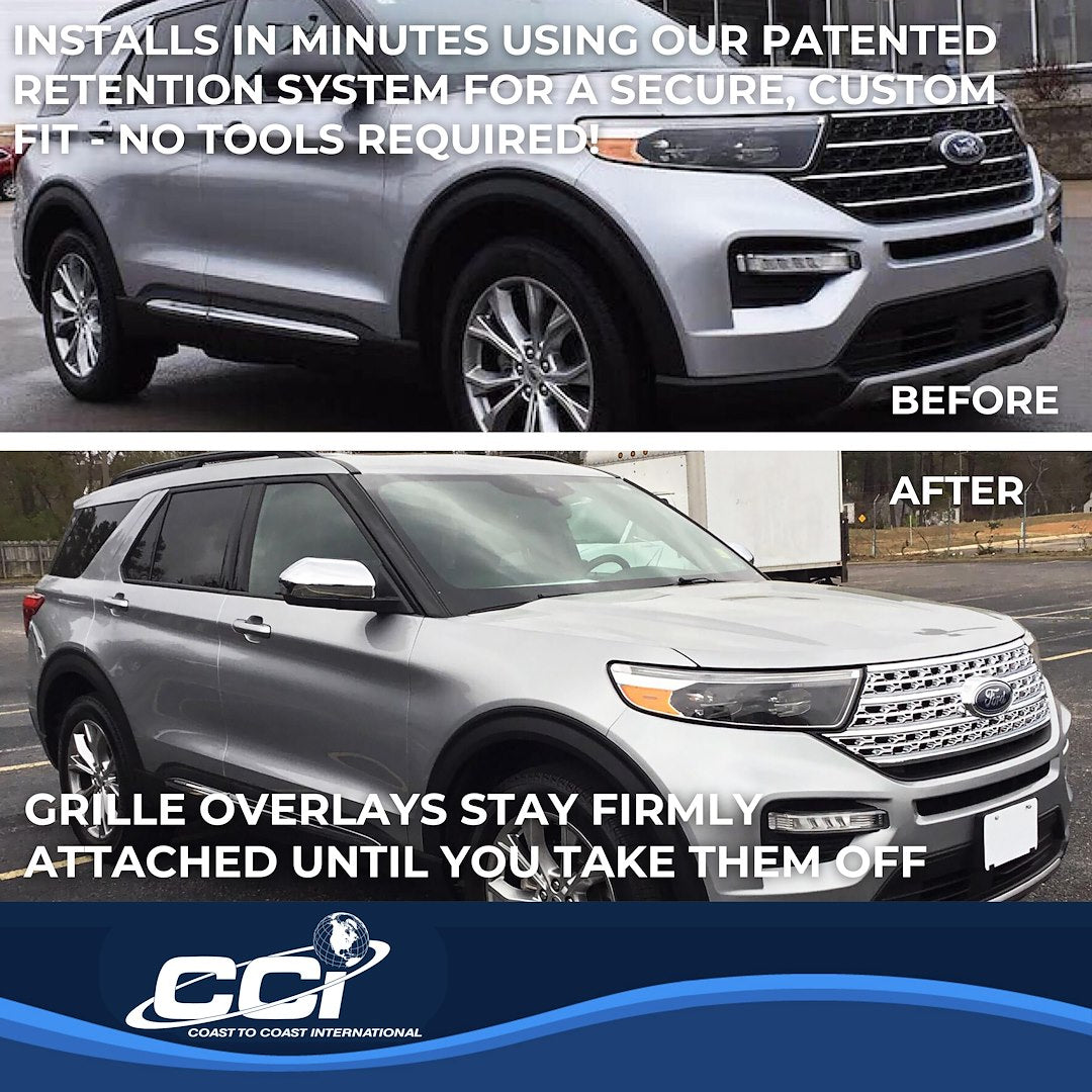 Coast To Coast GI505 Explorer OE-Look Chrome Honeycomb Trim - image 4