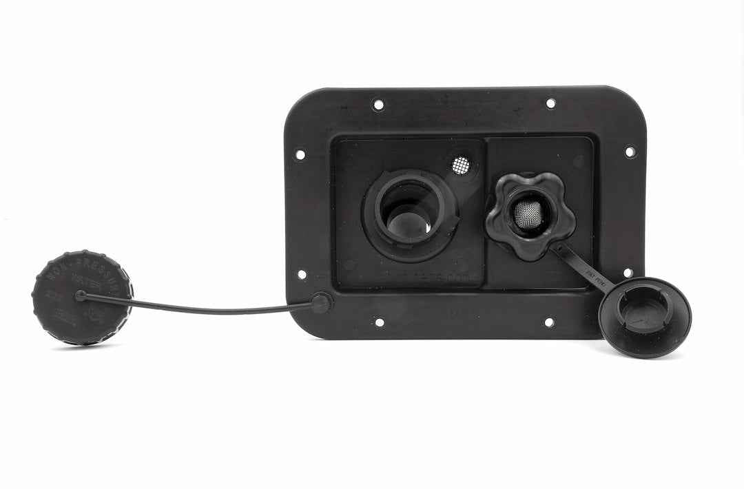 B&B Molders City/Gravity Water Inlet - Black, Plastic Valve – 94223