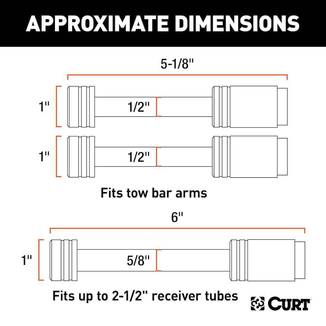 CURT 70005 Rambler Tow-Bar Receiver Lock Set - image 2
