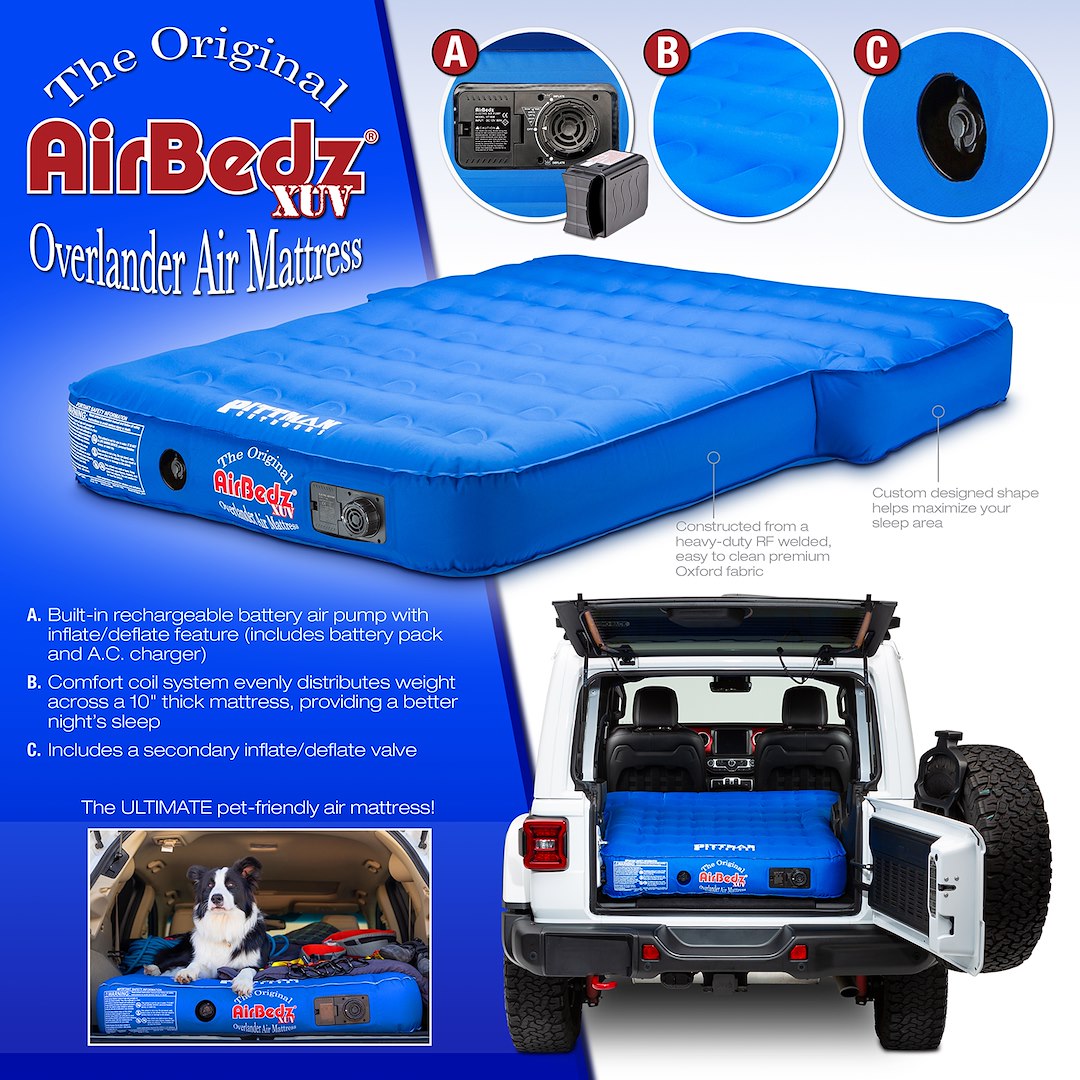 AirBedz PPIBLUXUV Blue Nylon Rear-Seat Air Mattress - image 9