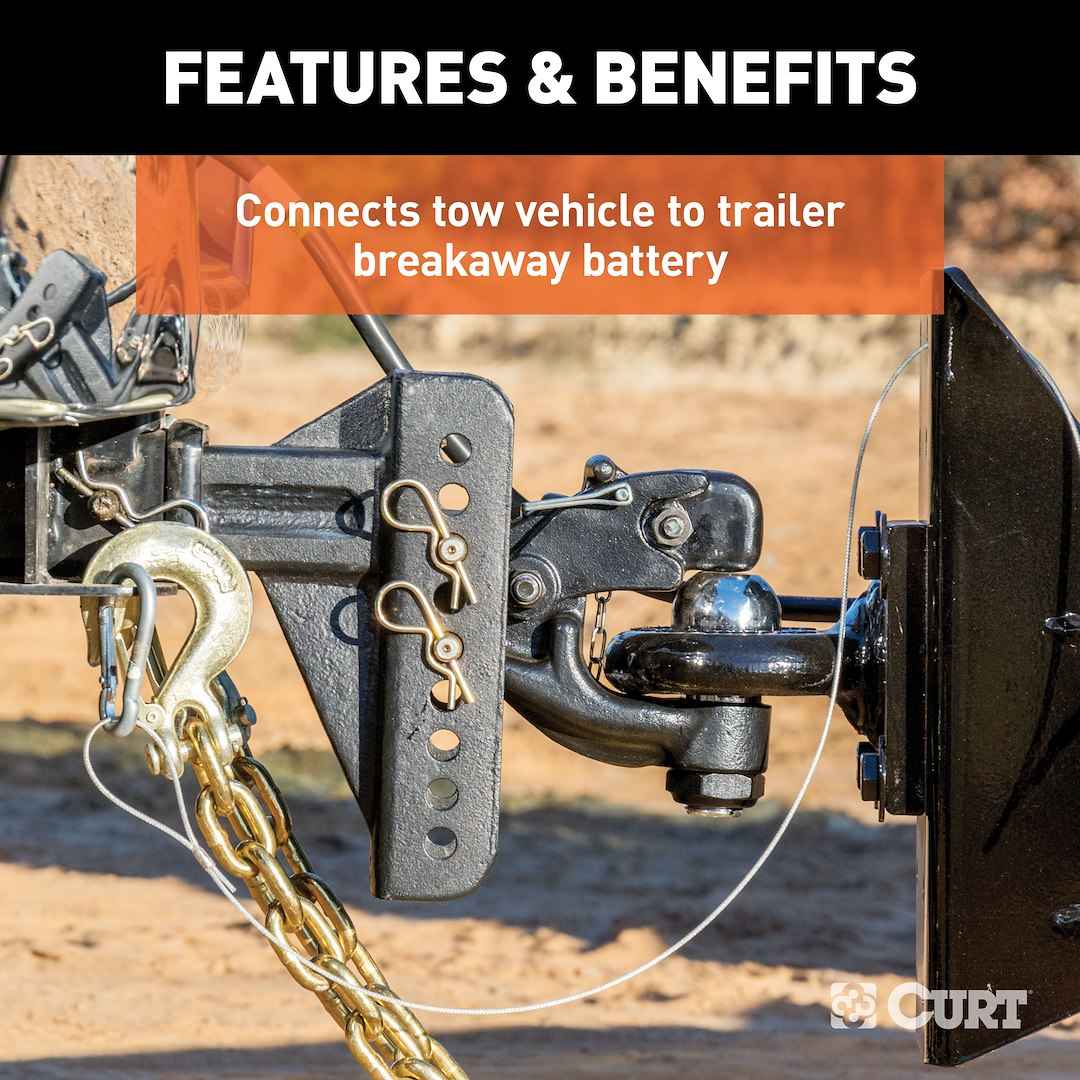 CURT 52011 Nylon-Pin Soft-Trac Breakaway Switch