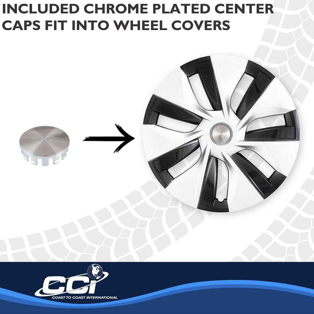 Coast To Coast 56619SC 19-Inch Silver Seven-Spoke Cover Set