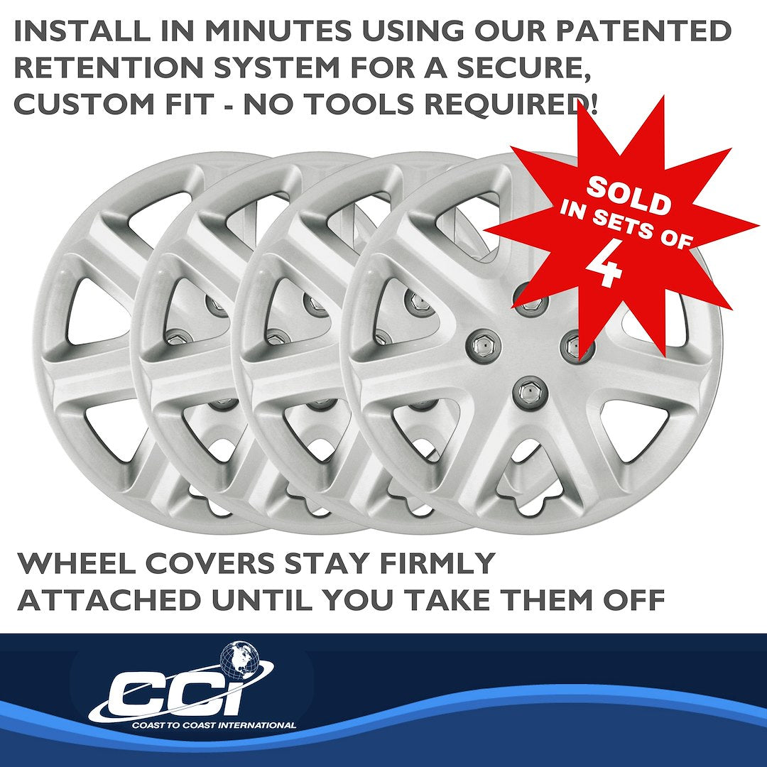 Coast To Coast B890215S Civic 15-Inch Seven-Spoke Trim Set - image 4