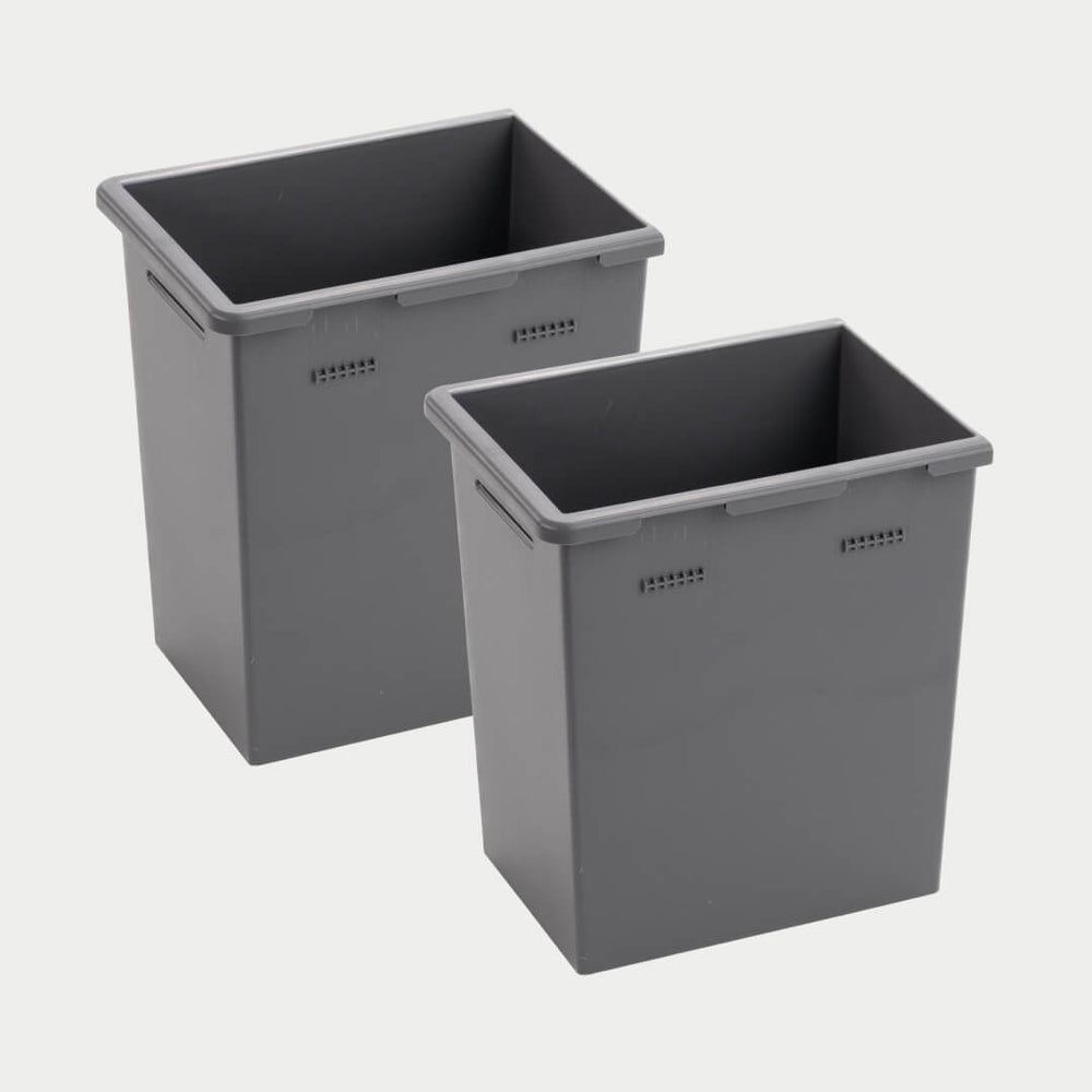 Decked A0085-DSBN-GRY Deep Stash Storage Bin Pair