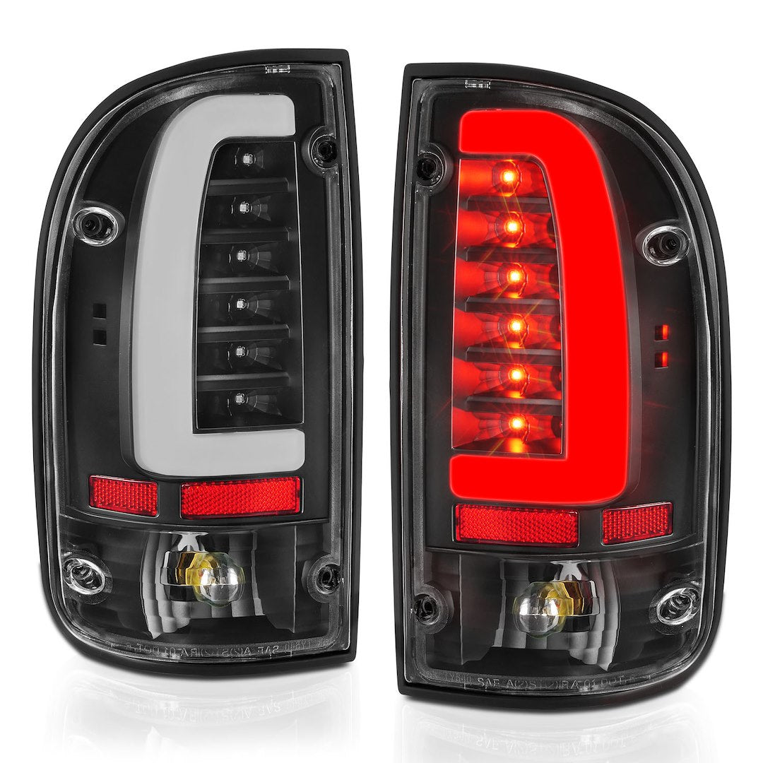 ANZO USA 311353 Tacoma Clear-Lens LED Tail-Light Pair, Black - image 1