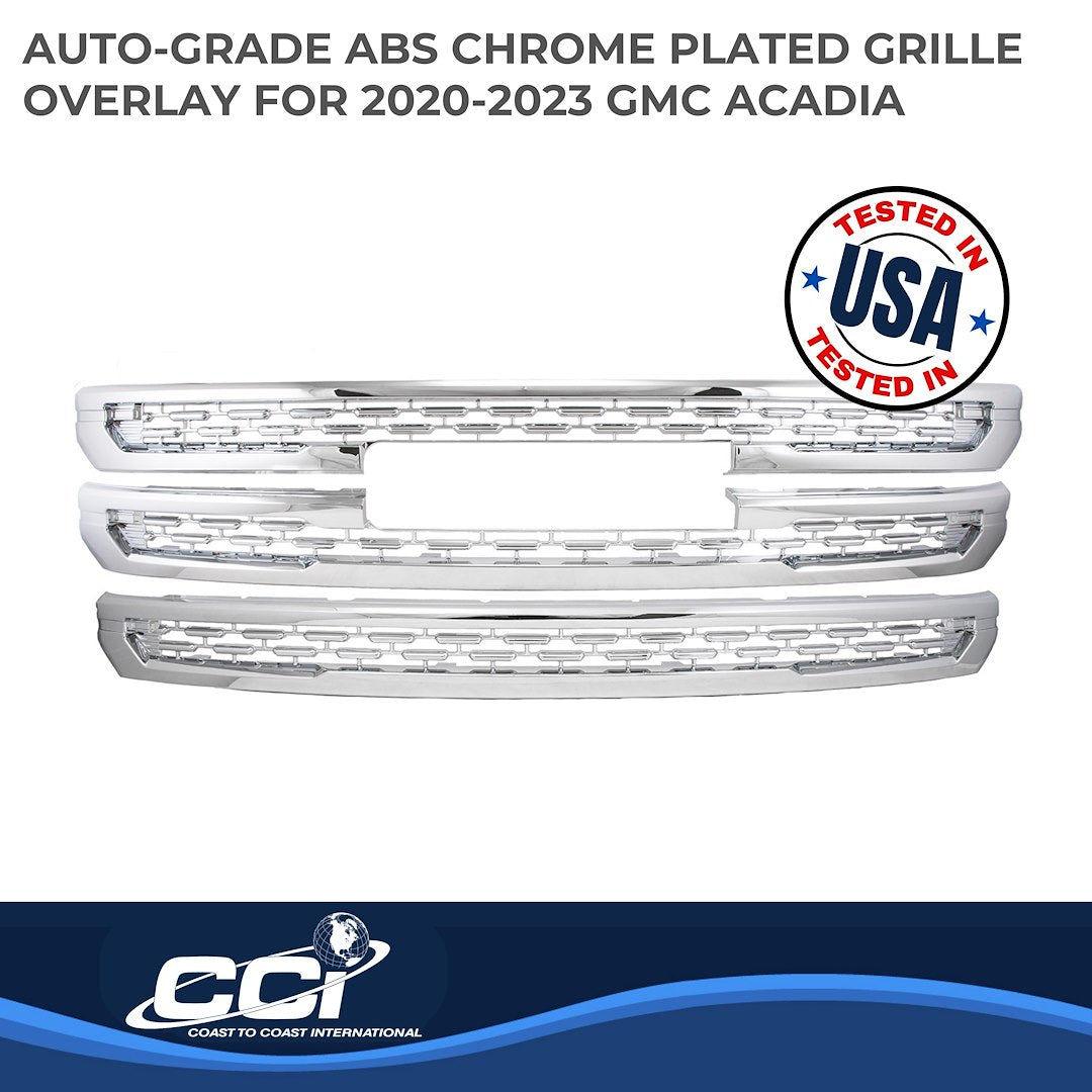 Coast To Coast GI175 Acadia Chrome Bar-Style Grille Trim - image 2
