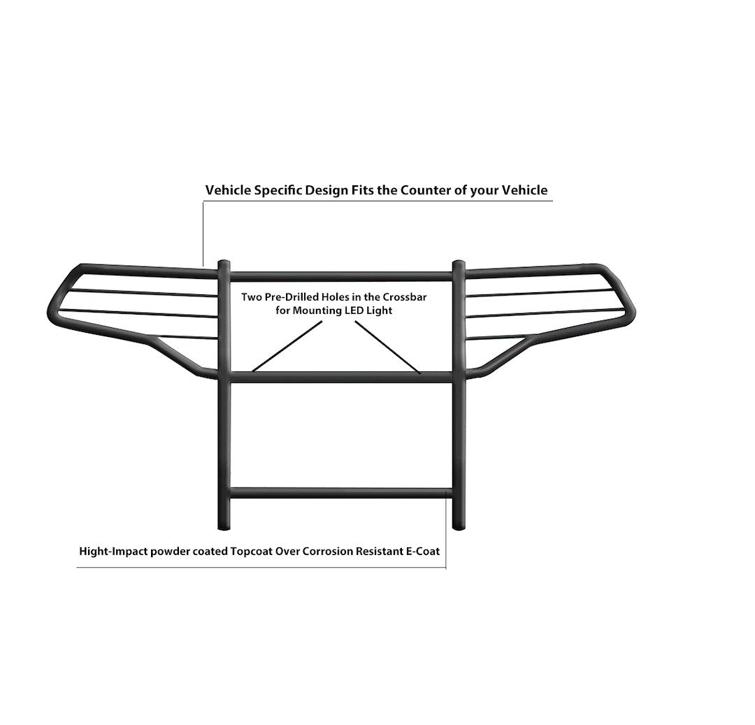 Black Horse Offroad 17FJ31MA Explorer Modular Grille and Brush Guard - image 8