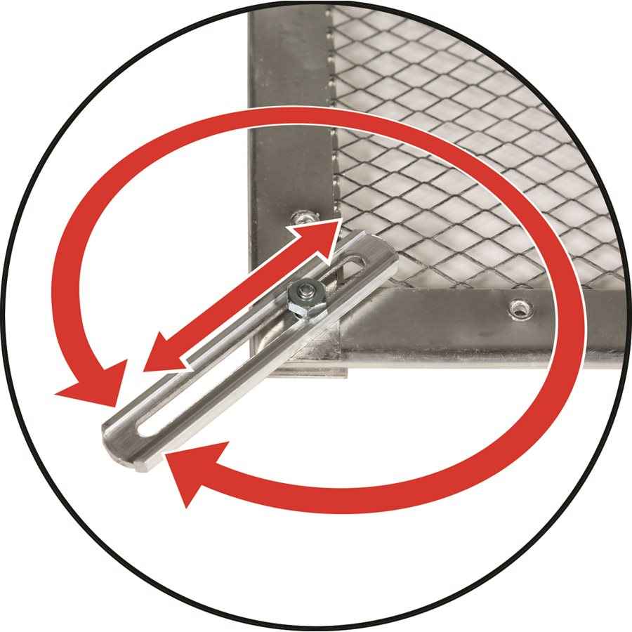 Camco Screen Door Grille - Silver – 43980