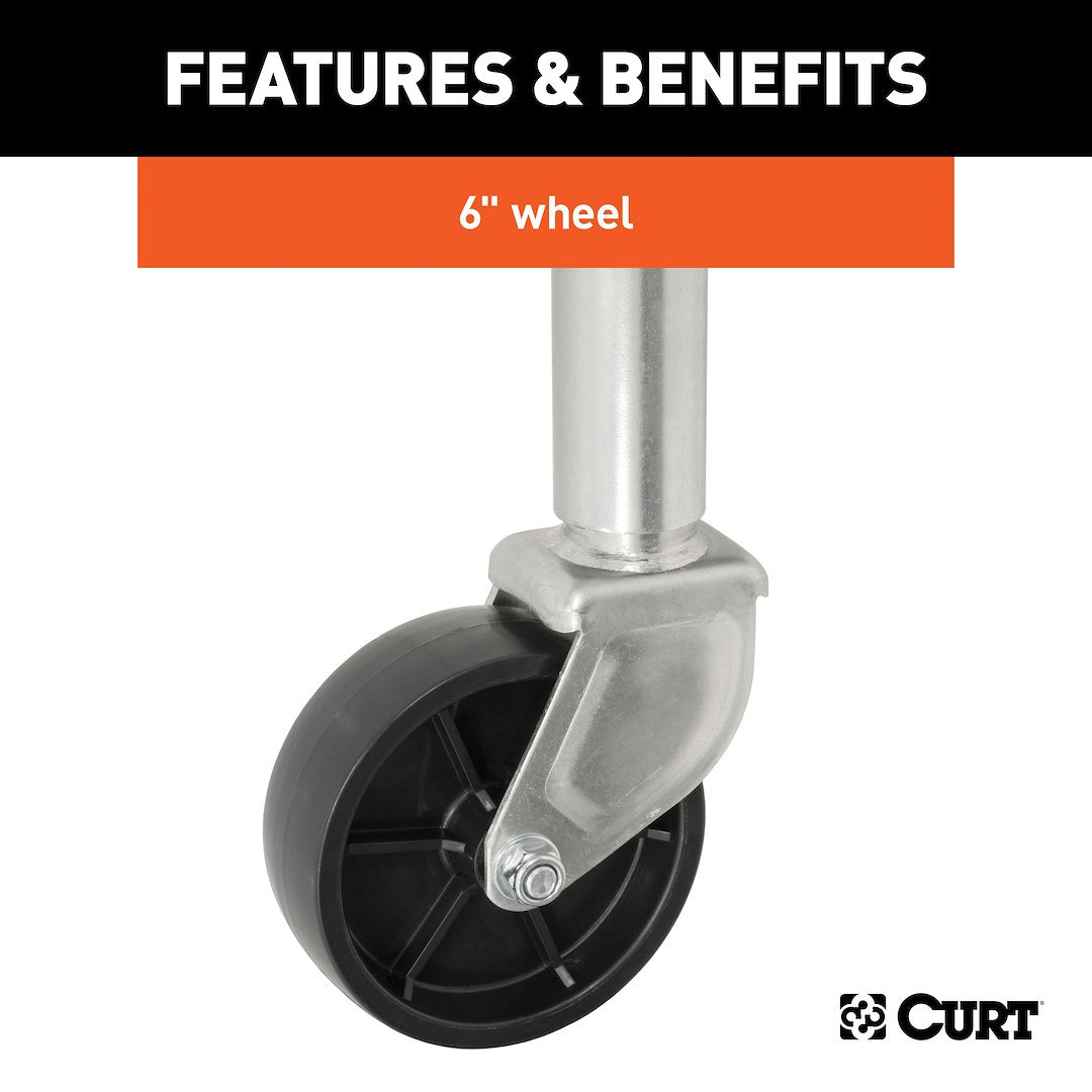 CURT 10 Inch 1200 Pound Trailer Tongue Jack (28112)