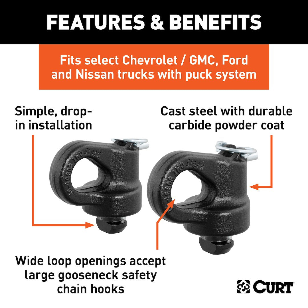 Curt 60691 Trailer Safety Chain Anchor - image 2