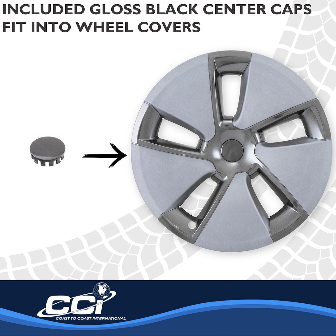 Coast To Coast 56518SC 18-Inch Silver Five-Spoke Cover Set - image 4