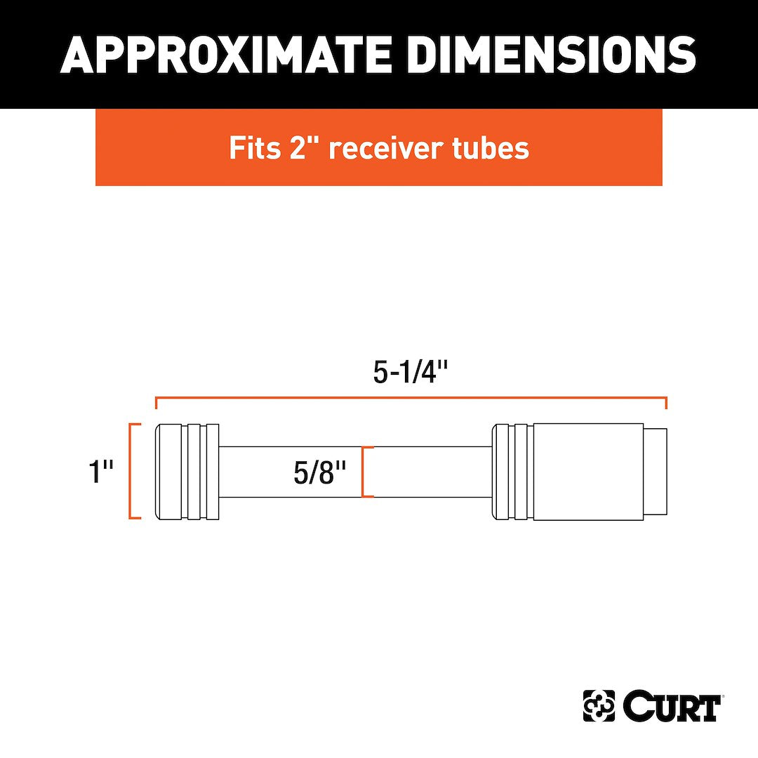 CURT Fully Universal 2 Inch Receiver Hitch Trailer Hitch Pin (23516)