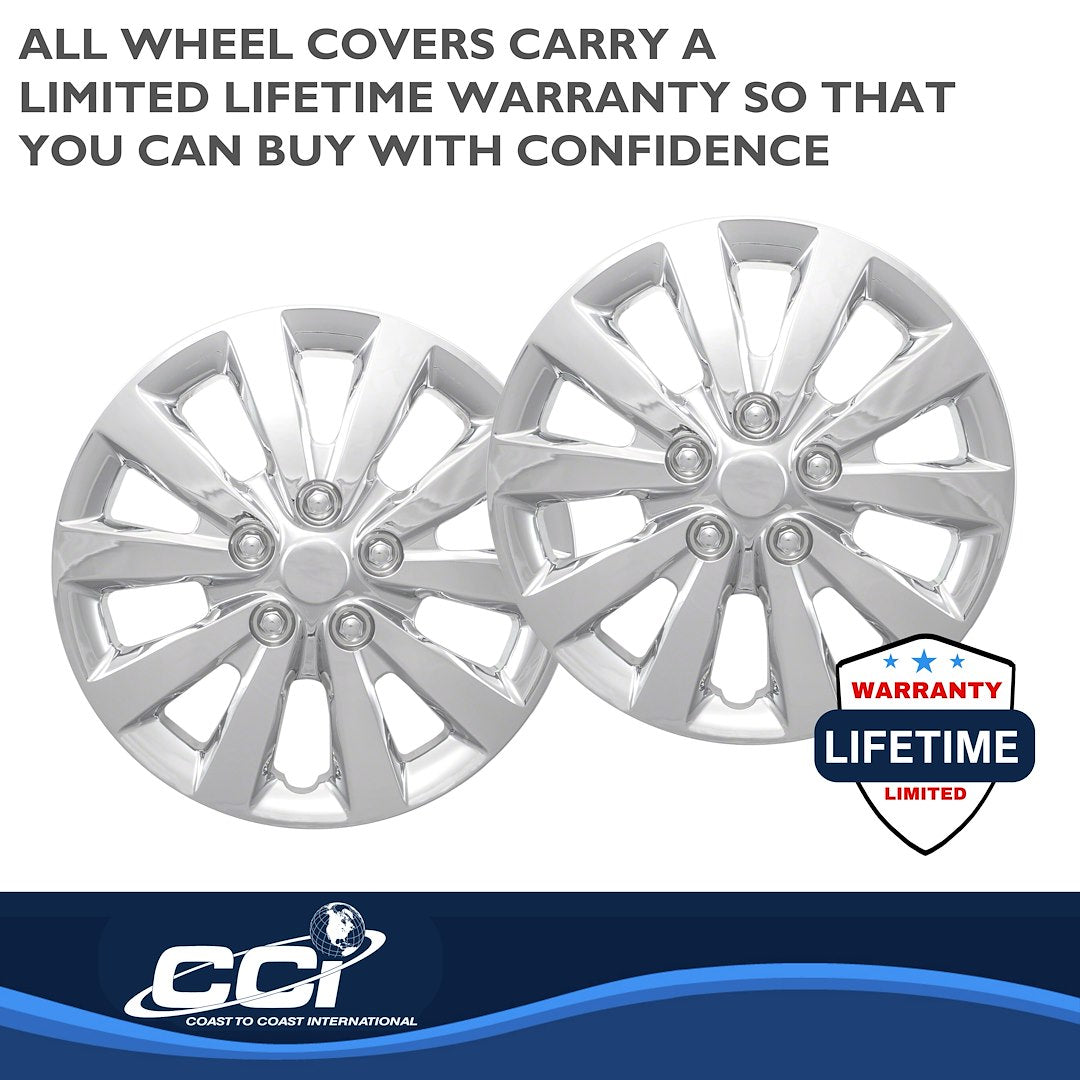 Coast To Coast 52116C Sentra 16-Inch Chrome Wheel Trim Set - image 3